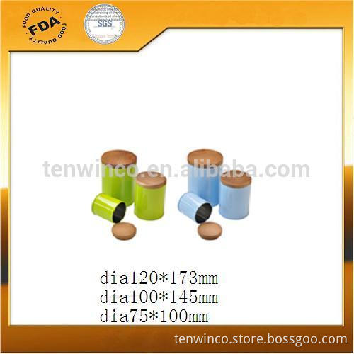 Pure color small metal tin boxes and tea tin box different models